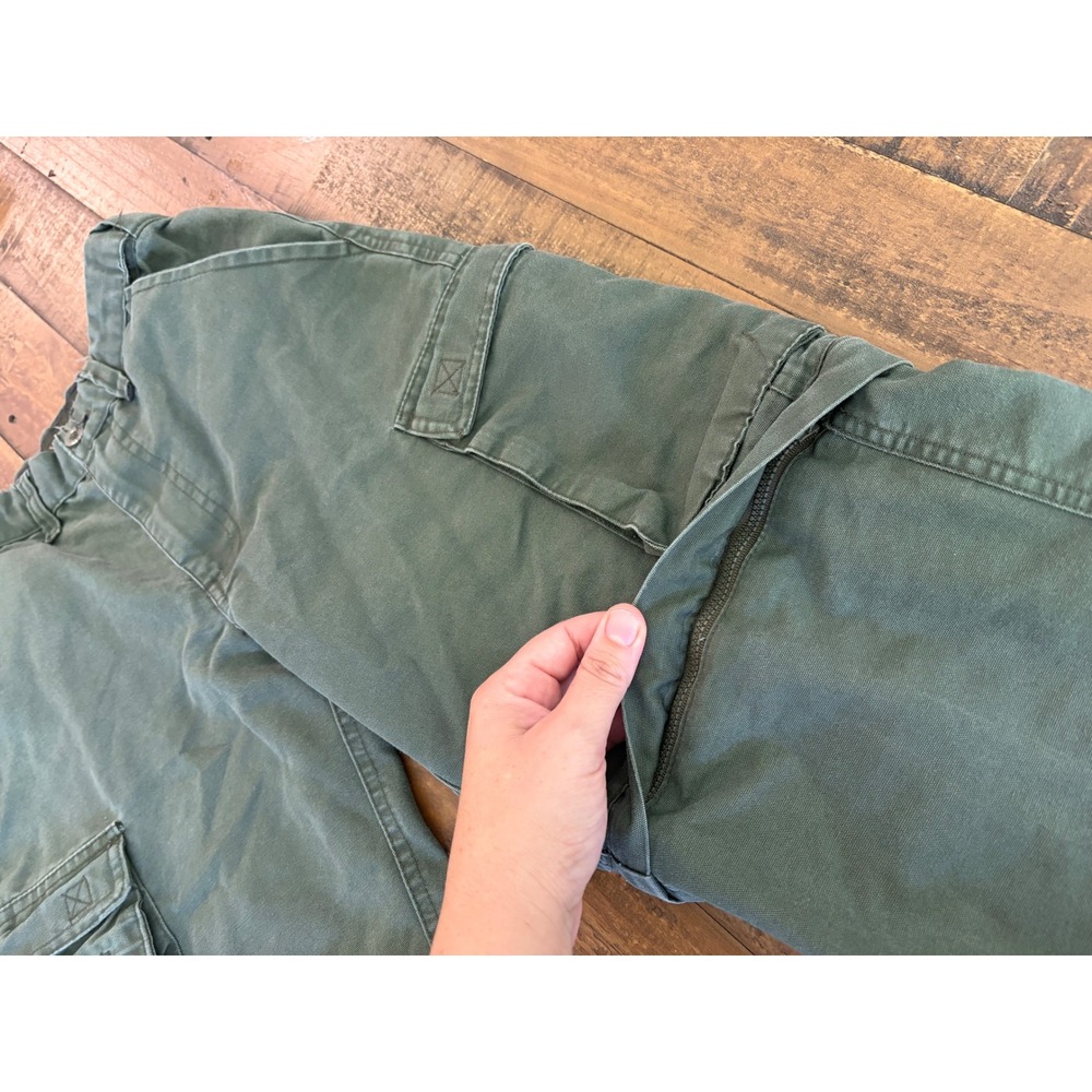 Boy Scouts of America Kids Youth 10 Green Convertible Cargo Pants Shorts Uniform - Picture 5 of 12